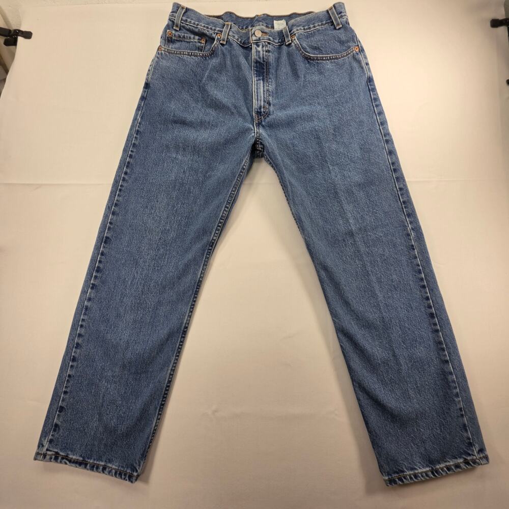 Levi's 505 Vintage 2002 Regular Fit Straight Leg Jeans Men's 38x30 Blue READ!!!!